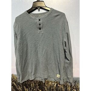Tommy Hilfiger Men's Henley‎ T-Shirt Long Sleeve Waffle Lounge